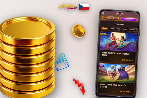 Alawin Casino bonus za registraci – zadání promo kódu ve formuláři vkladu na mobilu