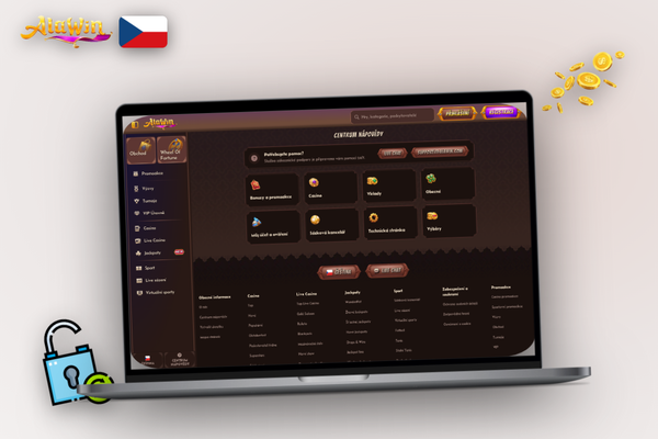 Samoobslužná nápověda Alawin Casino pokrývá časté dotazy bez čekání