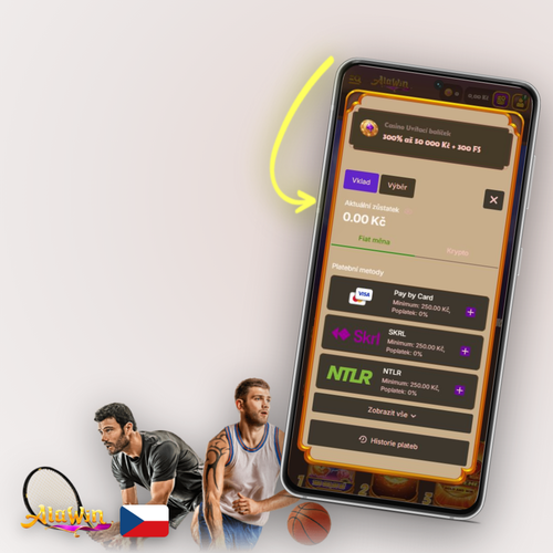 Alawin Casino vklad – přehled platebních metod Visa, Mastercard, Skrill a Bitcoin